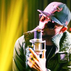 Artist performing live